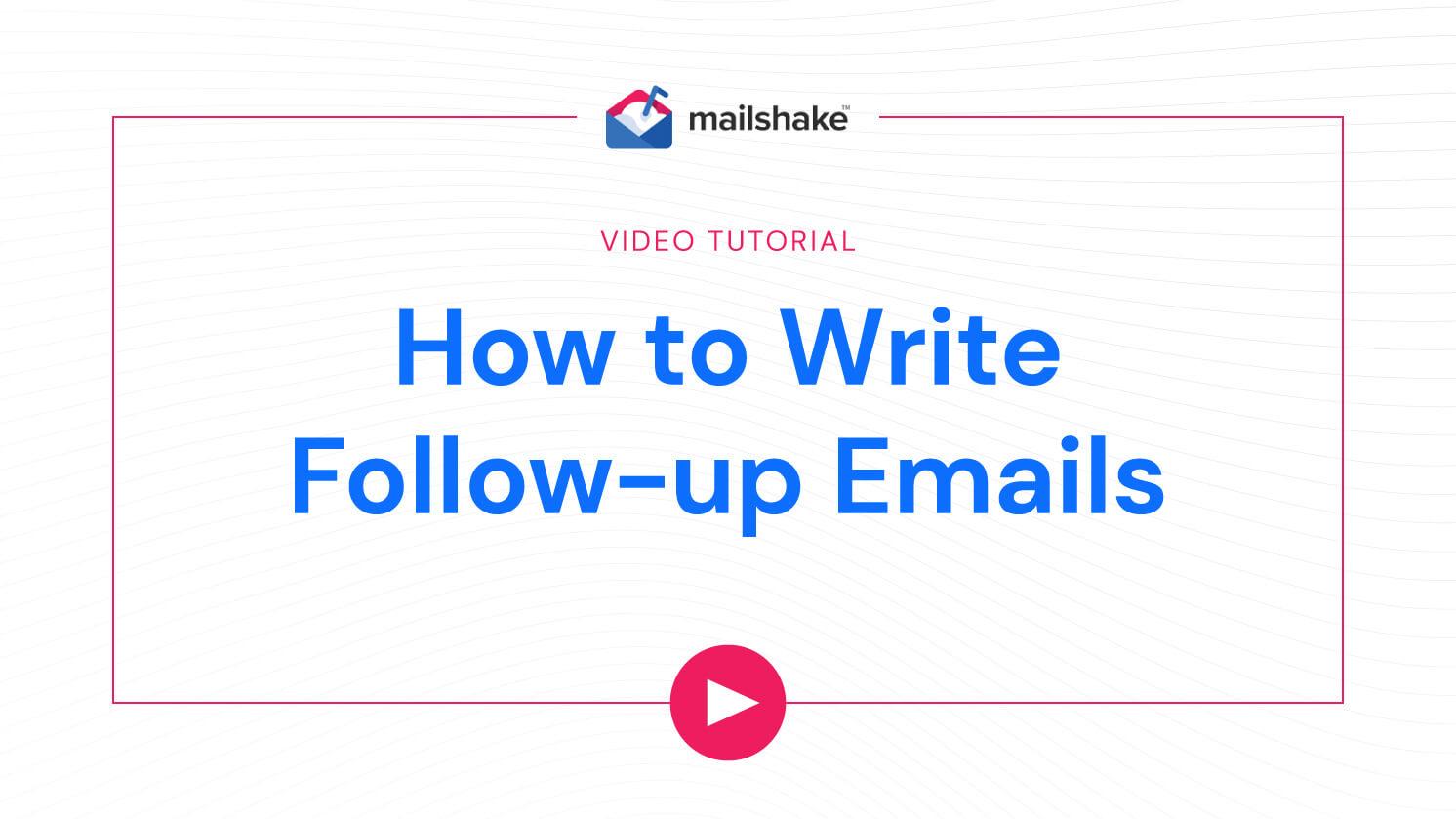 Using Follow-Up Emails to Continue the Conversation