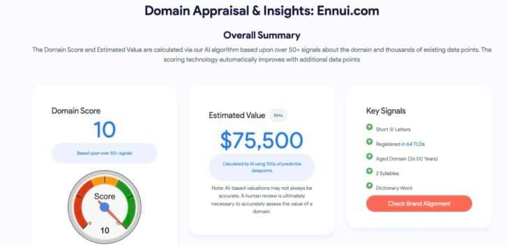 Comparing​ Pricing Models for Domain⁤ Appraisal Services