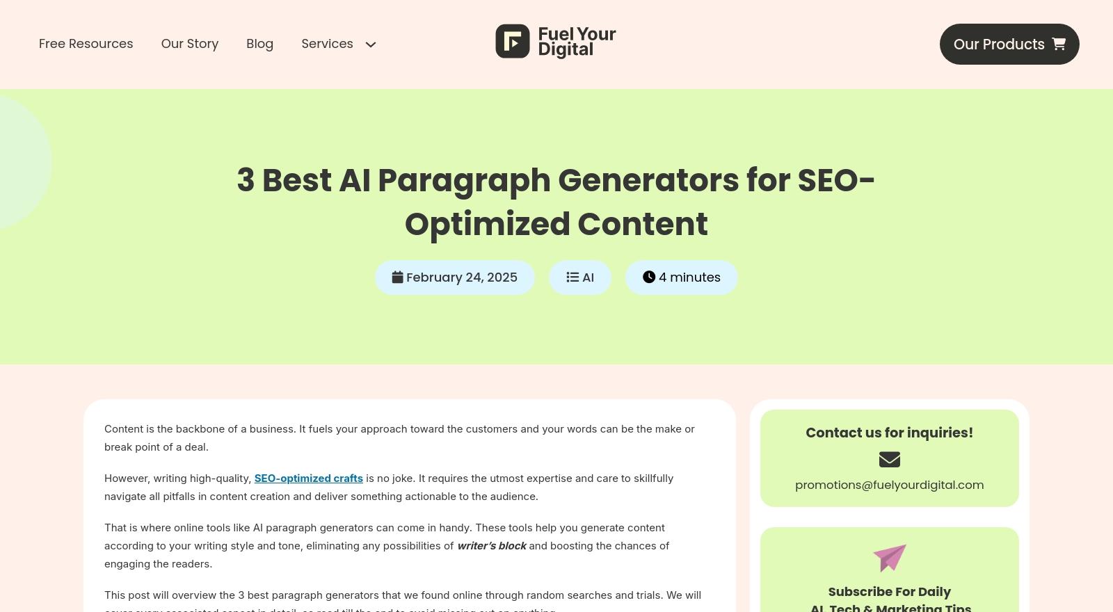 7 AI Paragraph Generators That Instantly Improve Your Writing Flow