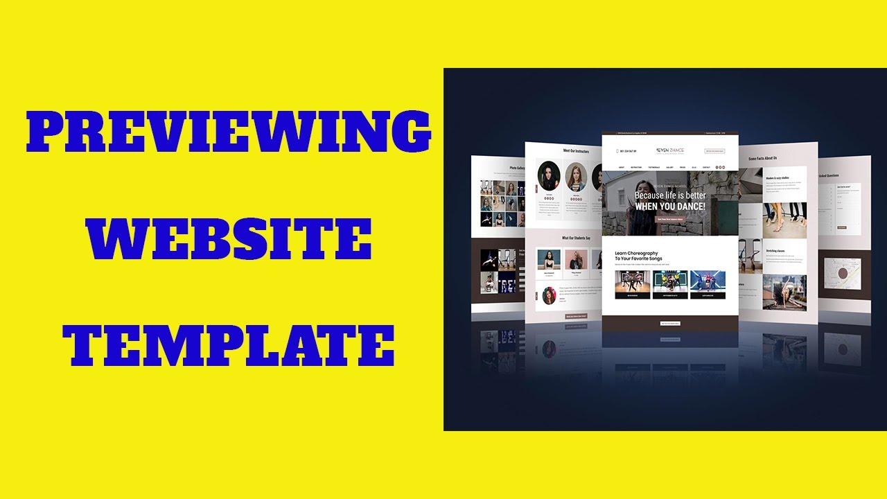 Previewing and Testing Your Site Before Going Live